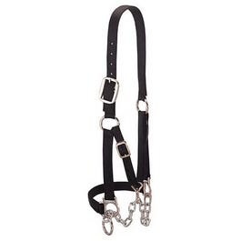 Calf Restraint Halter, Black Nylon, Small