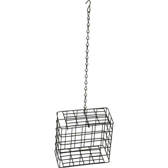 C&S Black 2-Cake Plastic Suet Feeder