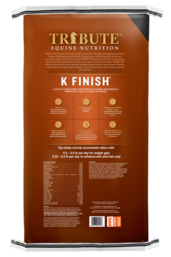 Tribute K Finish® (40 lbs)