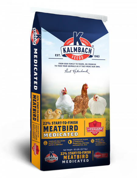 Kalmbach 22% Start-To-Finish Meatbird (Medicated) (50 Lb.)