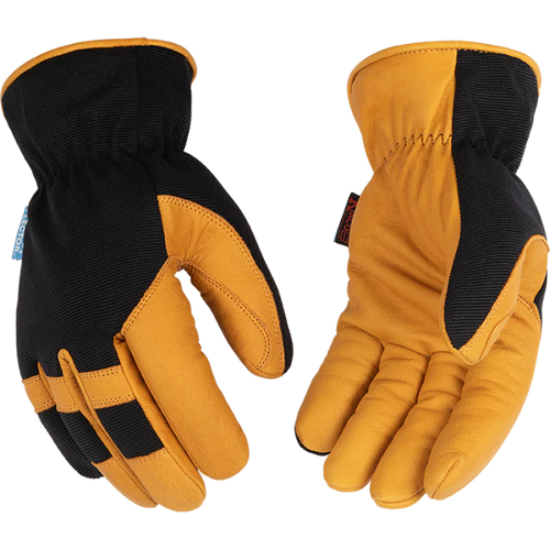 Kinco Pro™ HydroFlector™ Lined Water-Resistant Premium Grain Buffalo & Synthetic Hybrid Gloves