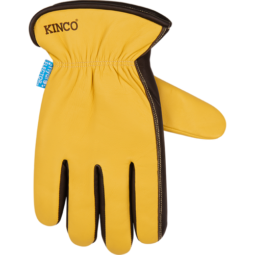 Kinco HydroFlector™ Lined Water-Resistant Premium Grain Sheepskin Driver with Palm Patch