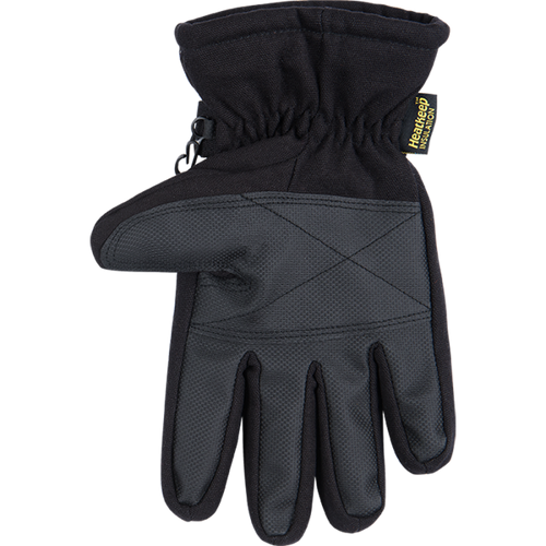 HydroFlector™ Lined Waterproof Black Duck Ski Glove with Pull-Strap