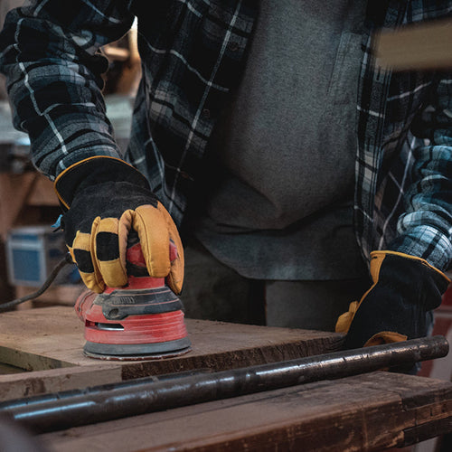 Kinco Pro™ HydroFlector™ Lined Water-Resistant Premium Grain Buffalo & Synthetic Hybrid Gloves