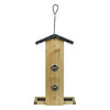 Rustic Bird Feeder, Vertical Hopper, Cedar