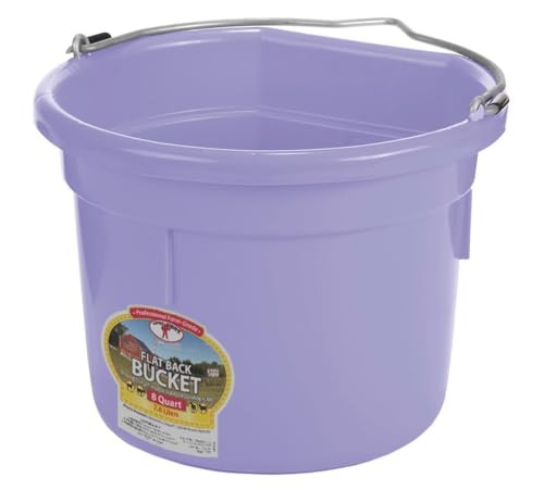 Little Giant Flat Back Plastic Bucket 8 Quart