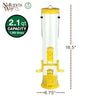 Nature's Way Large Plastic Thistle Tube Bird Feeder