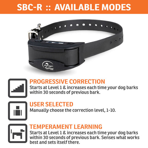 SportDOG NoBark SBC-R Rechargeable Collar (2.75L X 1.125W X 1.125H)