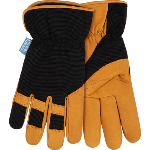 Kinco Pro™ HydroFlector™ Lined Water-Resistant Premium Grain Buffalo & Synthetic Hybrid Gloves