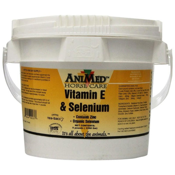 ANIMED VITAMIN E & SELENUM SUPPLEMENT FOR HORSES (5 LB)