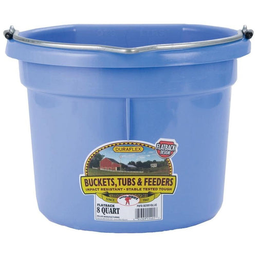 Little Giant 8 Quart Flat Back Bucket (Green)