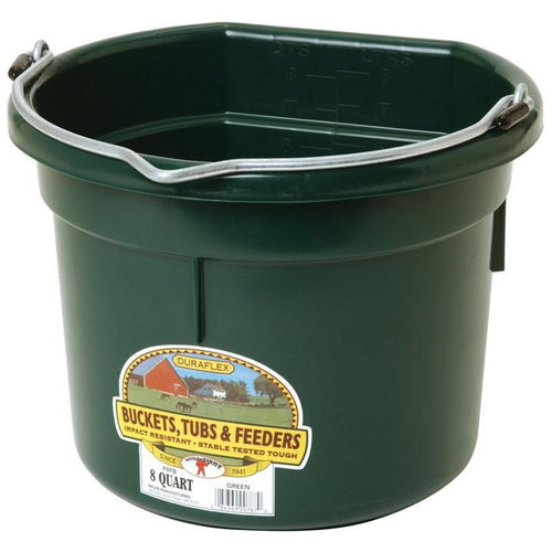 Little Giant 8 Quart Flat Back Bucket (Green)