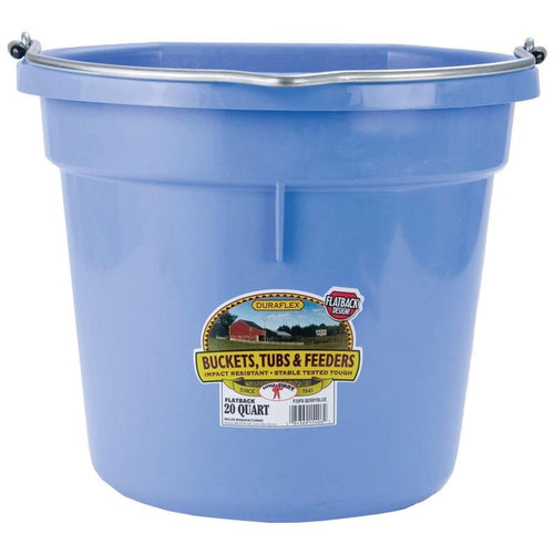 Little Giant 20 Quart Flat Back Bucket (Blue)