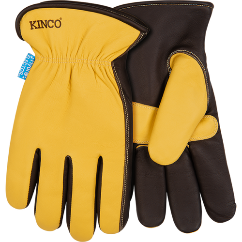 Kinco HydroFlector™ Lined Water-Resistant Premium Grain Sheepskin Driver with Palm Patch